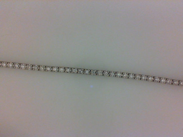 14KT WG .87CTTW 71 RD DIA TENNIS BRACELET